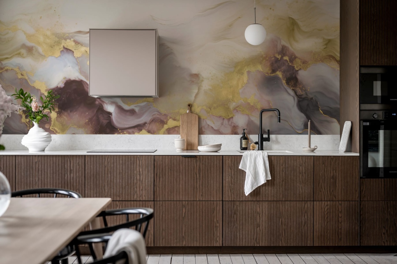 Fototapet, Gold Stream, Lilac, Rebel Walls - 3
