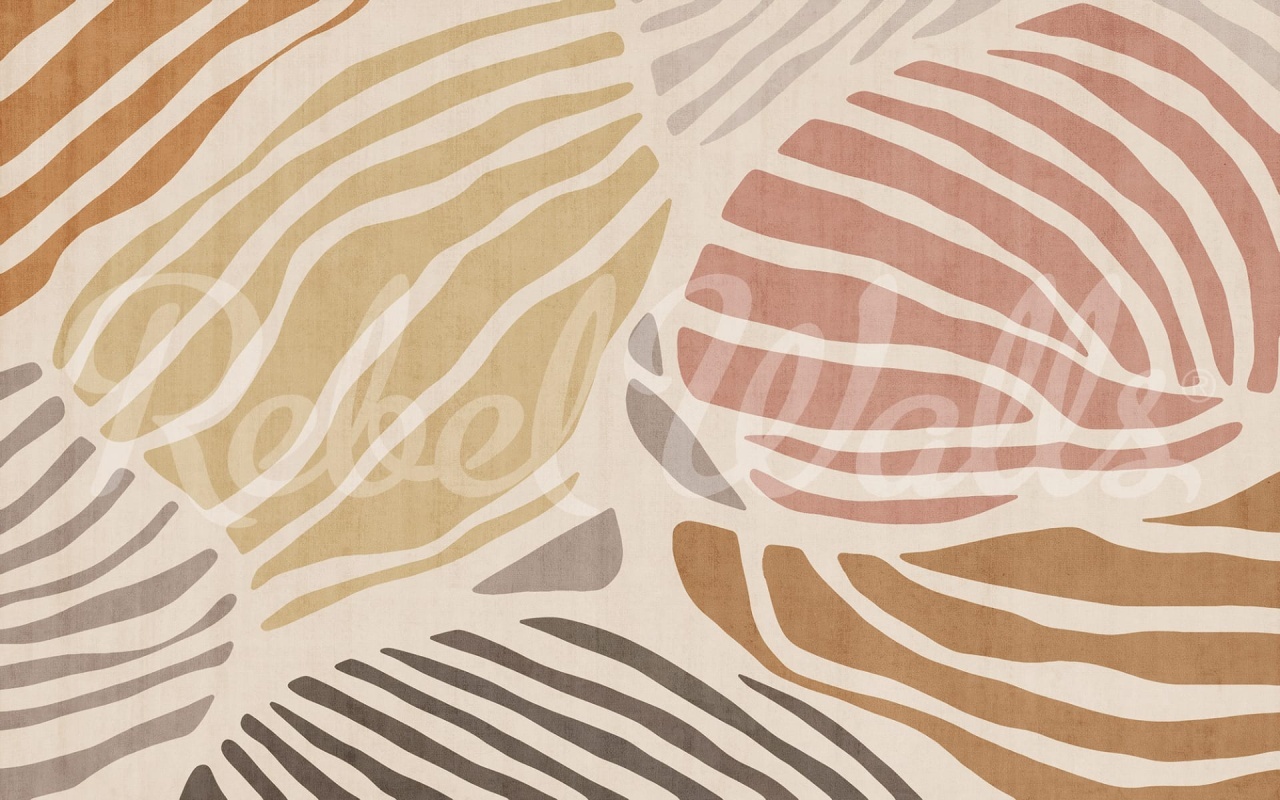 Fototapet, Graphic Leafs, Coral, Rebel Walls - 2