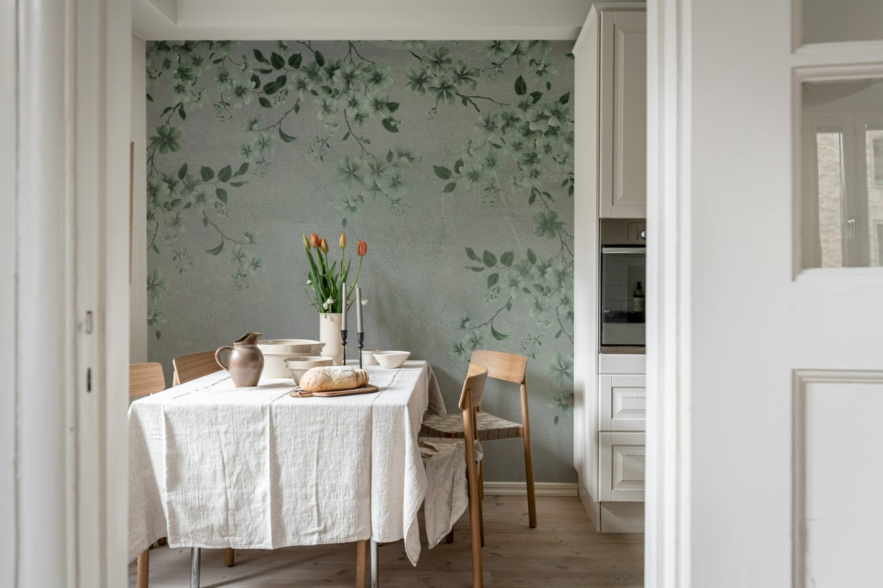 Fototapet, Hanging Flora, Gray, Rebel Walls - 3