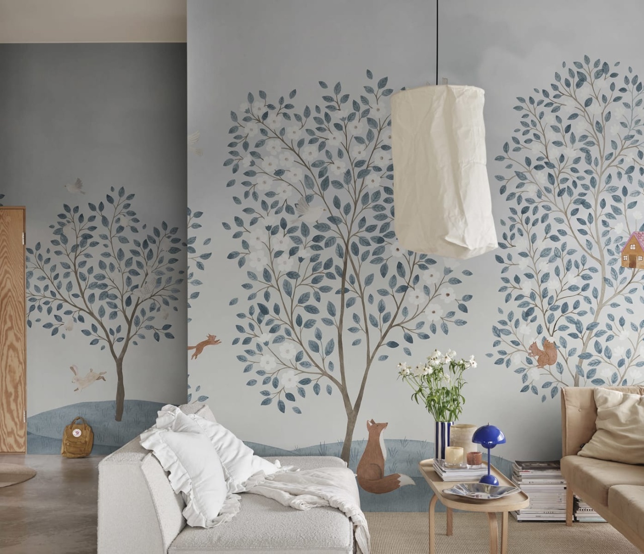 Fototapet, Happy Haven, Light Blue, Rebel Walls — imaginea 3