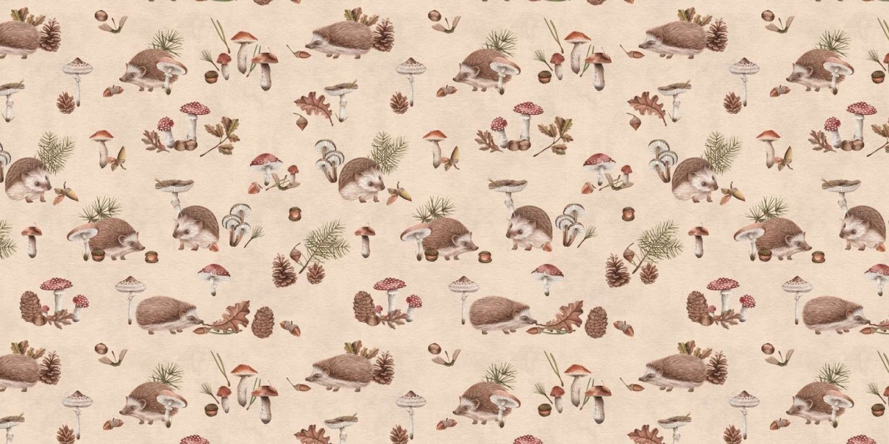 Fototapet Happy Hedgehog - Beige, Kikki Belle - 2