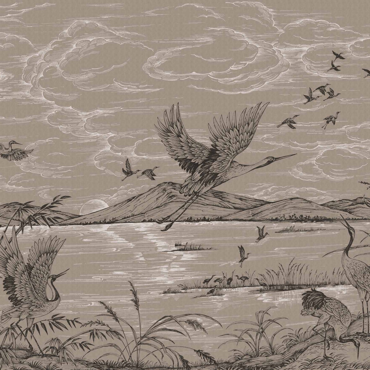 Fototapet Heron's Poetry, Jute, Coordonne - 2