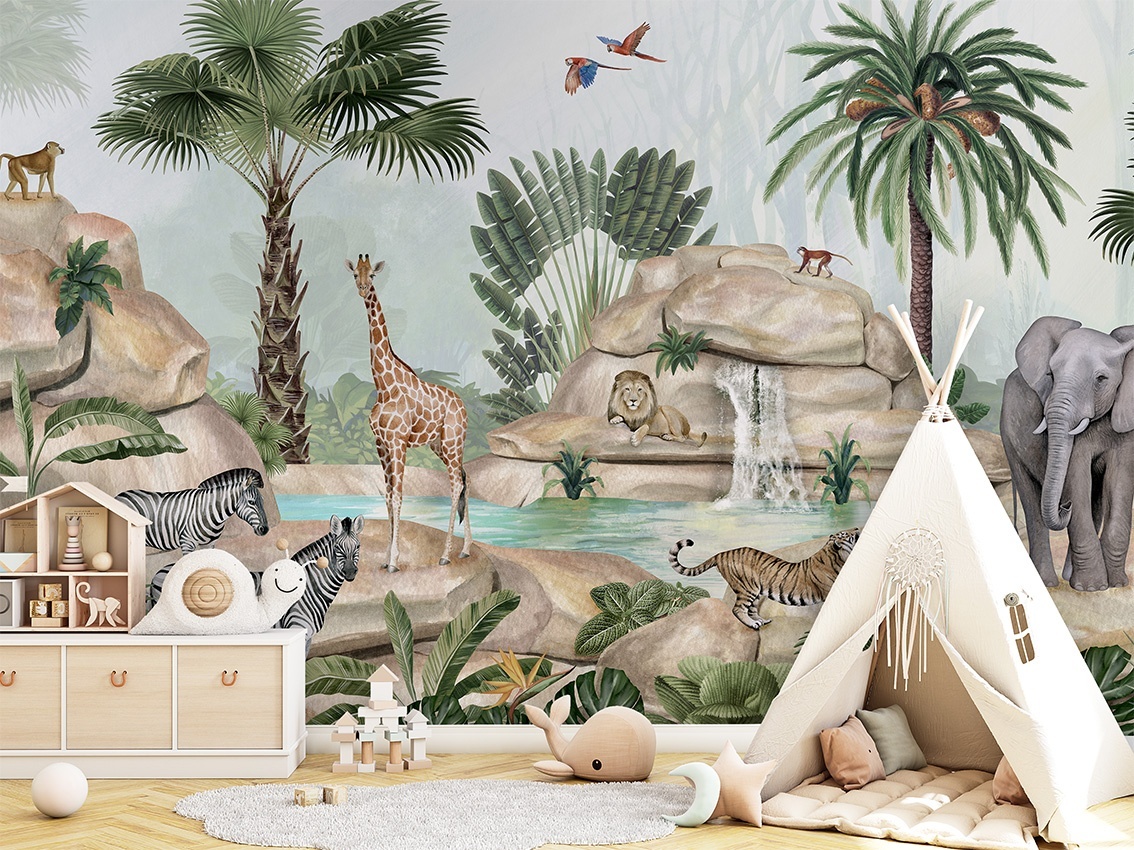 Fototapet Jolly Jungle, Kikki Belle - 5