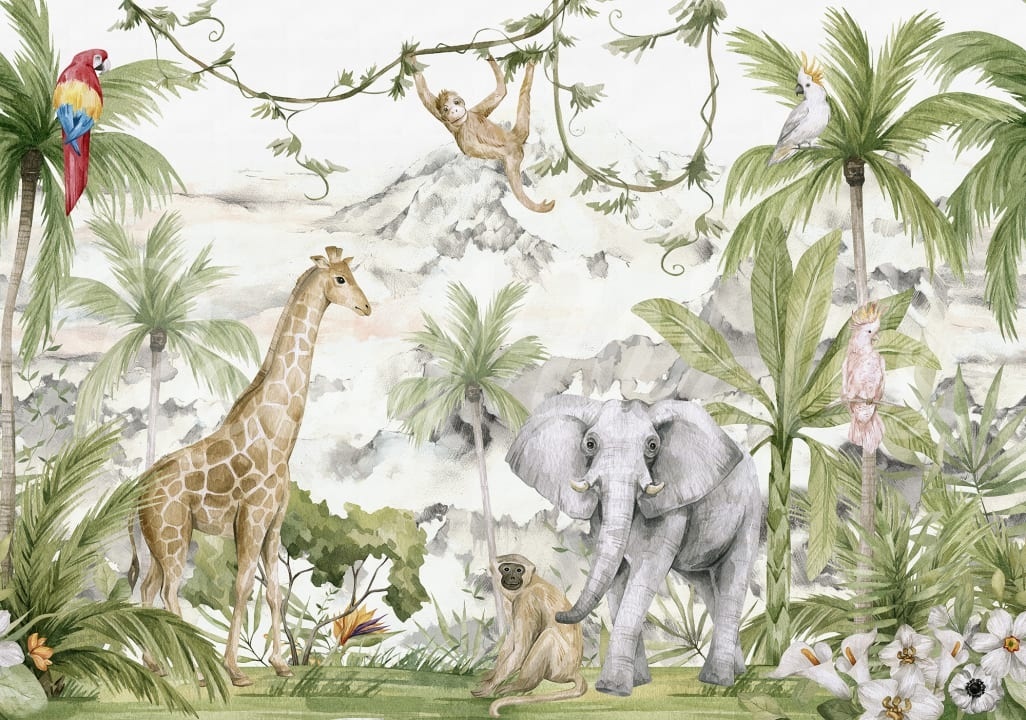 Fototapet, Jungle Friends, Rebel Walls - 2