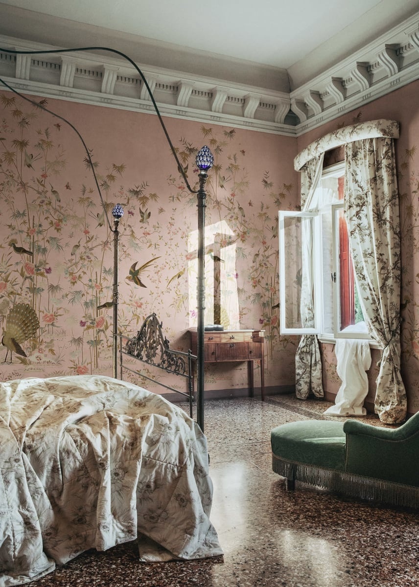 Fototapet lavabil, Chinoiserie Garden, Pink, Sandberg — imaginea 4