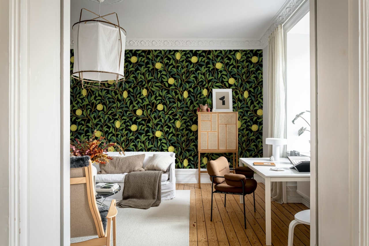 Fototapet, Lemon Garden, Midnight, Rebel Walls