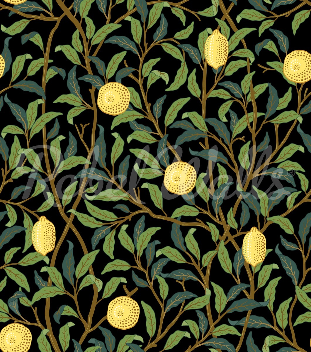 Fototapet, Lemon Garden, Midnight, Rebel Walls — imaginea 2