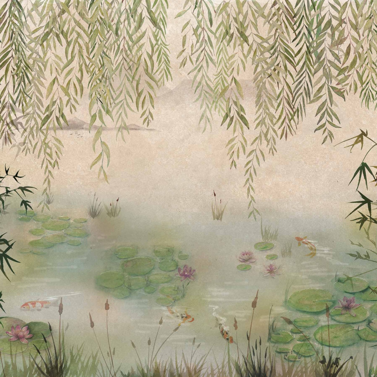 Fototapet Lotus, Spring, Coordonne - 2