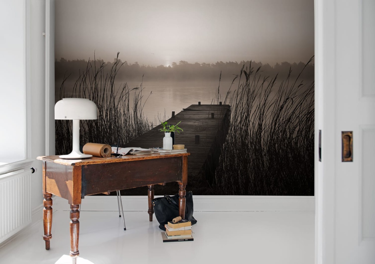Fototapet, Misty Lake, Rebel Walls
