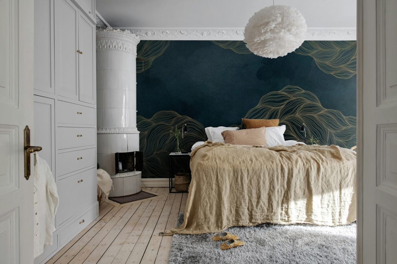 Fototapet, Opulence Dots, Midnight Blue, Rebel Walls