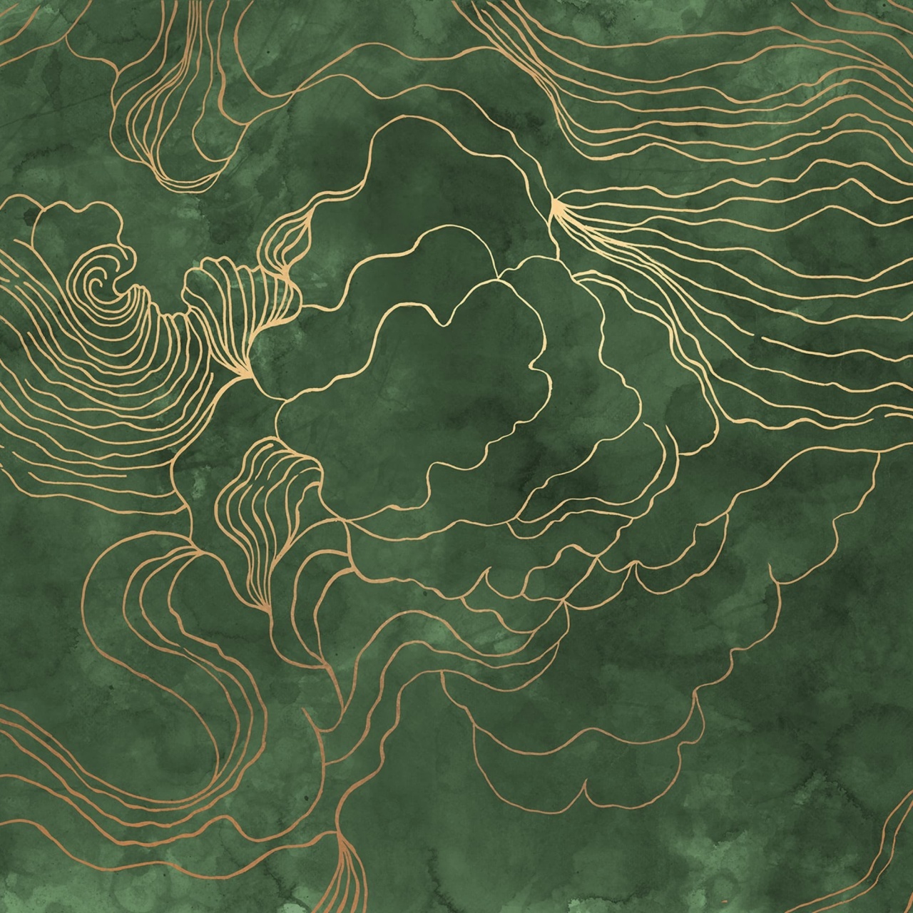 Fototapet, Opulence Storm, Green, Rebel Walls - 2