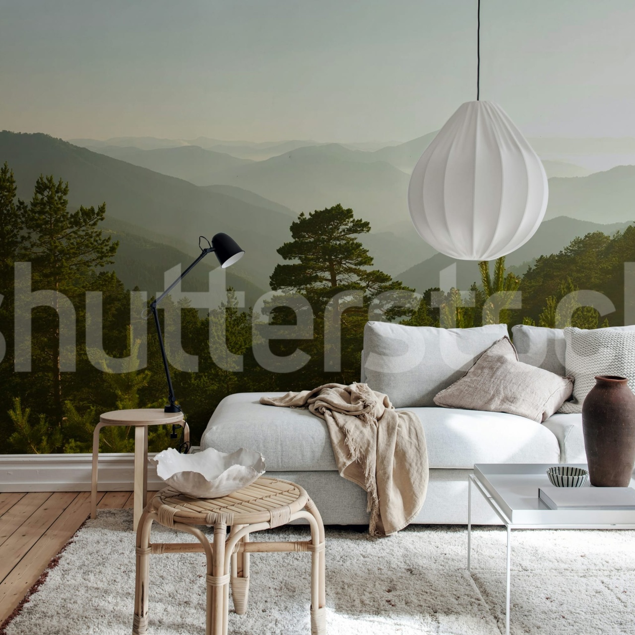 Fototapet, Pine Top, Day, Rebel Walls