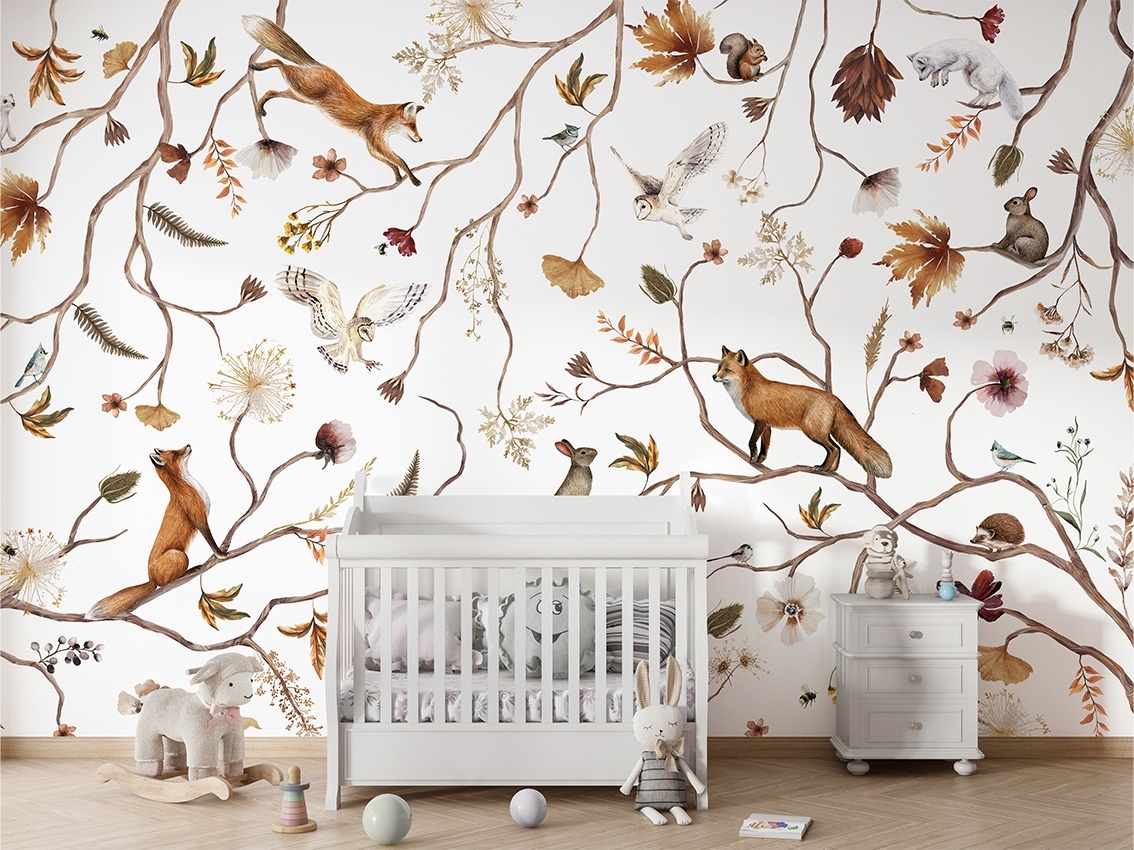 Fototapet Playful Forest, Kikki Belle