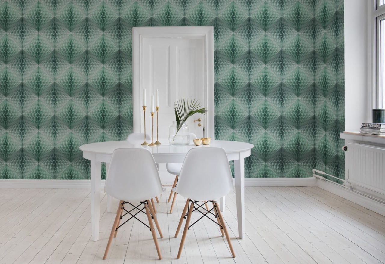 Fototapet, Pom Pom, Mint, Rebel Walls - 3