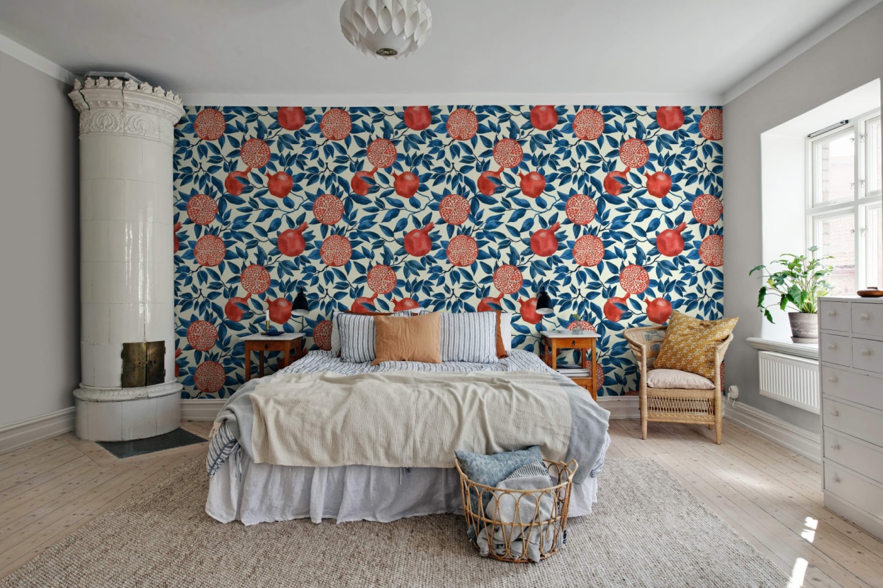 Fototapet, Pomegranate, Blue, Rebel Walls - 3