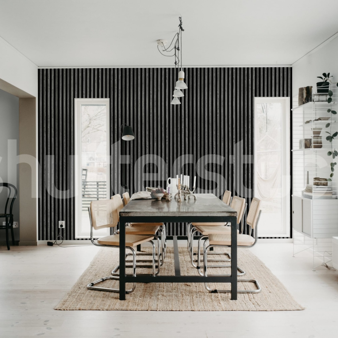 Fototapet, Rib Wood, Gray, Rebel Walls - 3