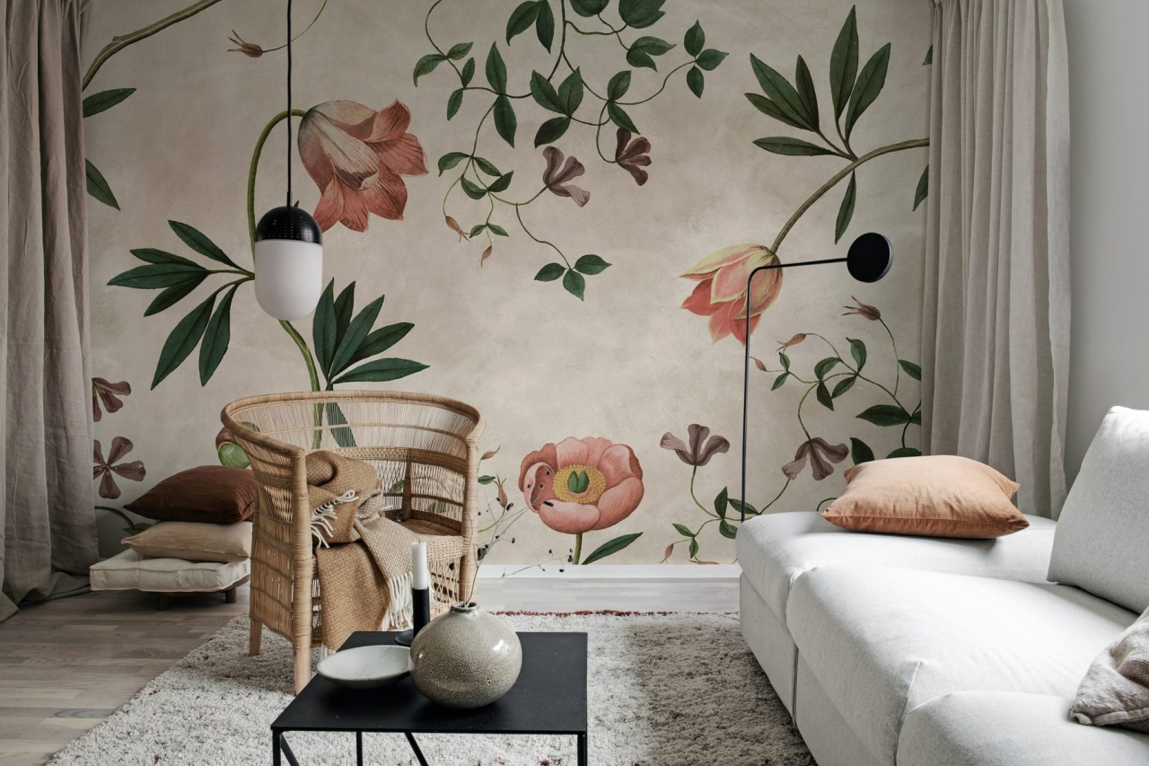 Fototapet, Romantic Garden, Pink, Rebel Walls