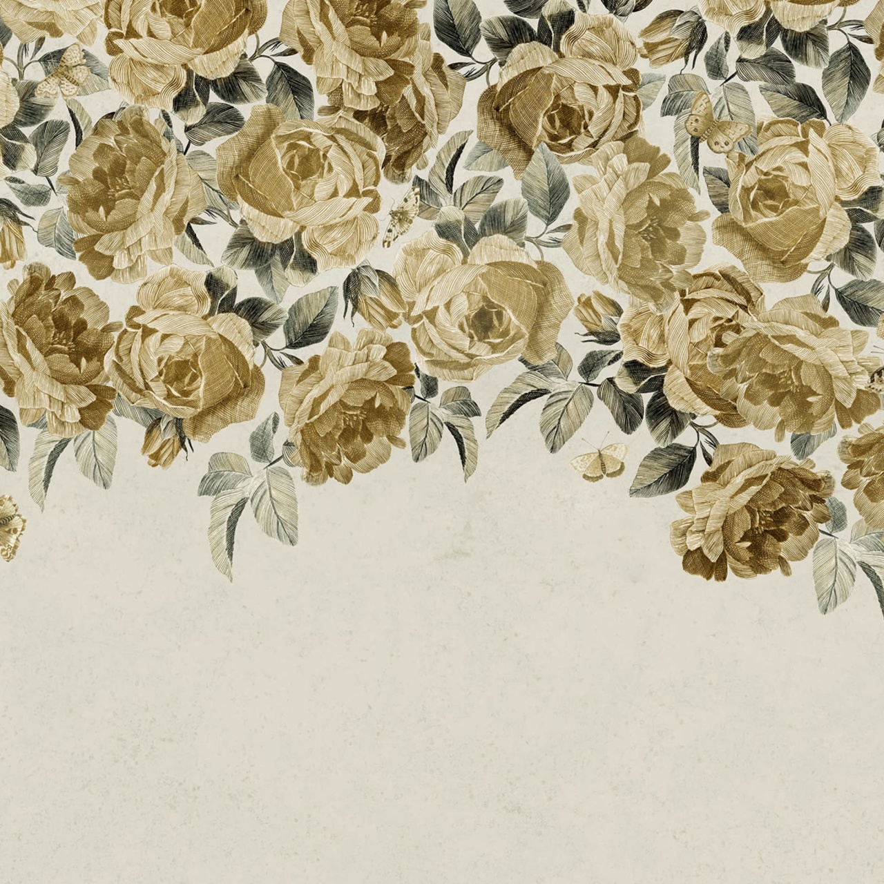 Fototapet, Rose Plenty, Yellow, Rebel Walls - 2
