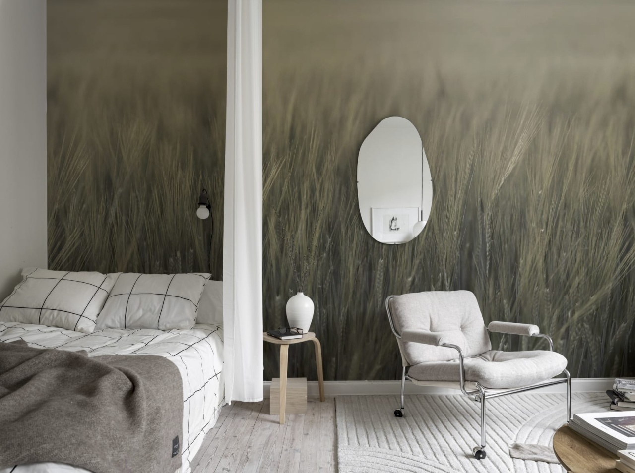 Fototapet, Rye Field, Green, Rebel Walls - 3