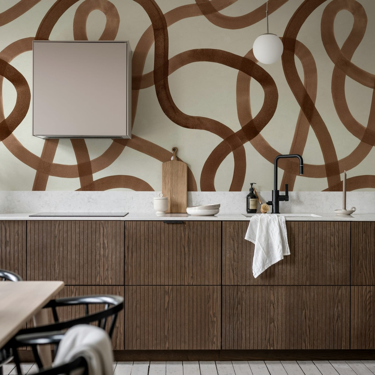 Fototapet, Serpentine, Mocha Mousse, Rebel Walls - 3