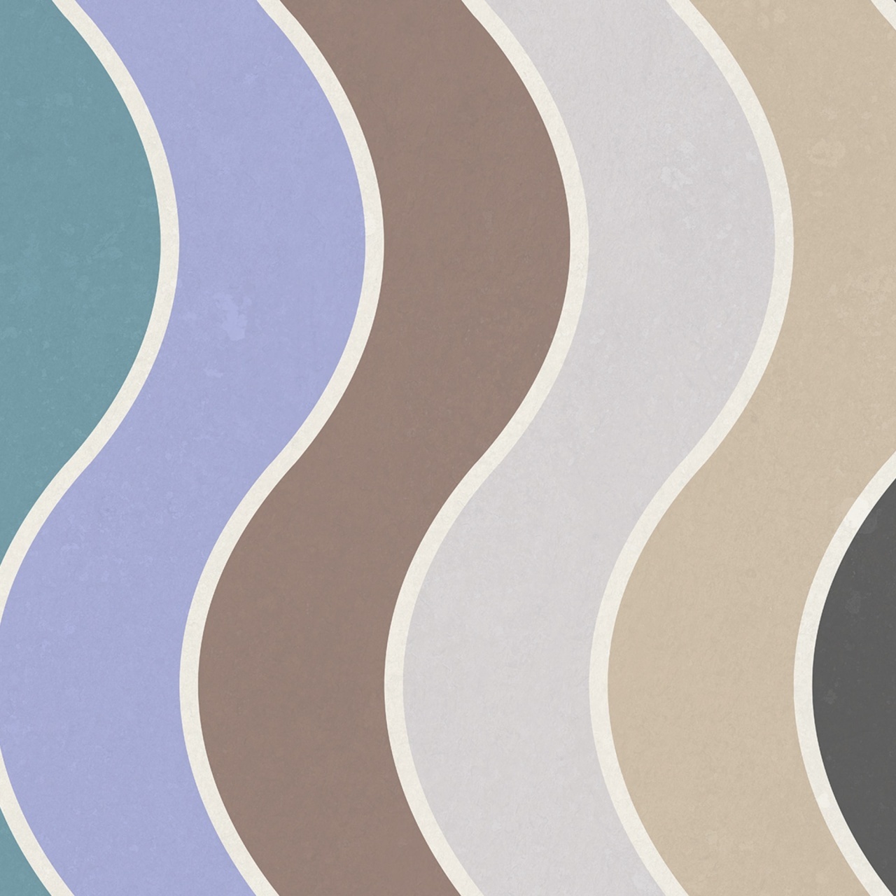 Fototapet, Seventies Waves, Rainbow, Rebel Walls - 2