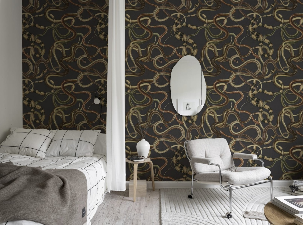Fototapet, Snakey, Black, Rebel Walls - 3