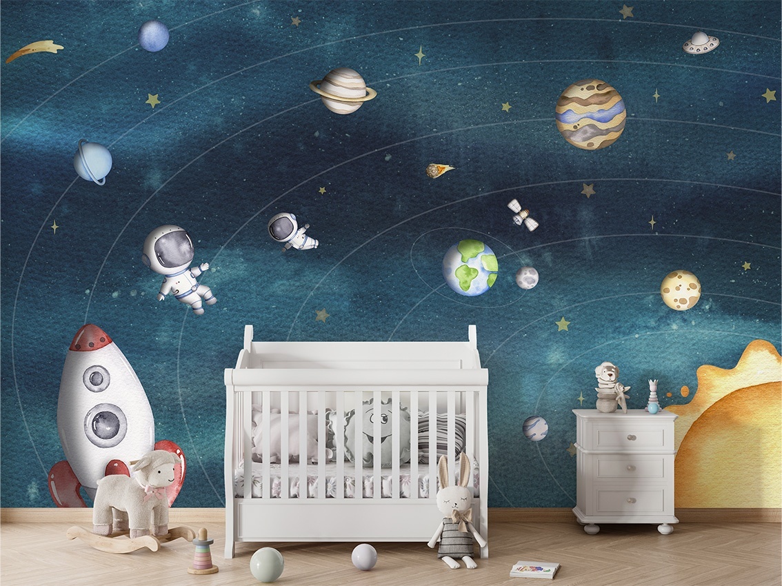 Fototapet Space Joy - Dark, Oliver Robins