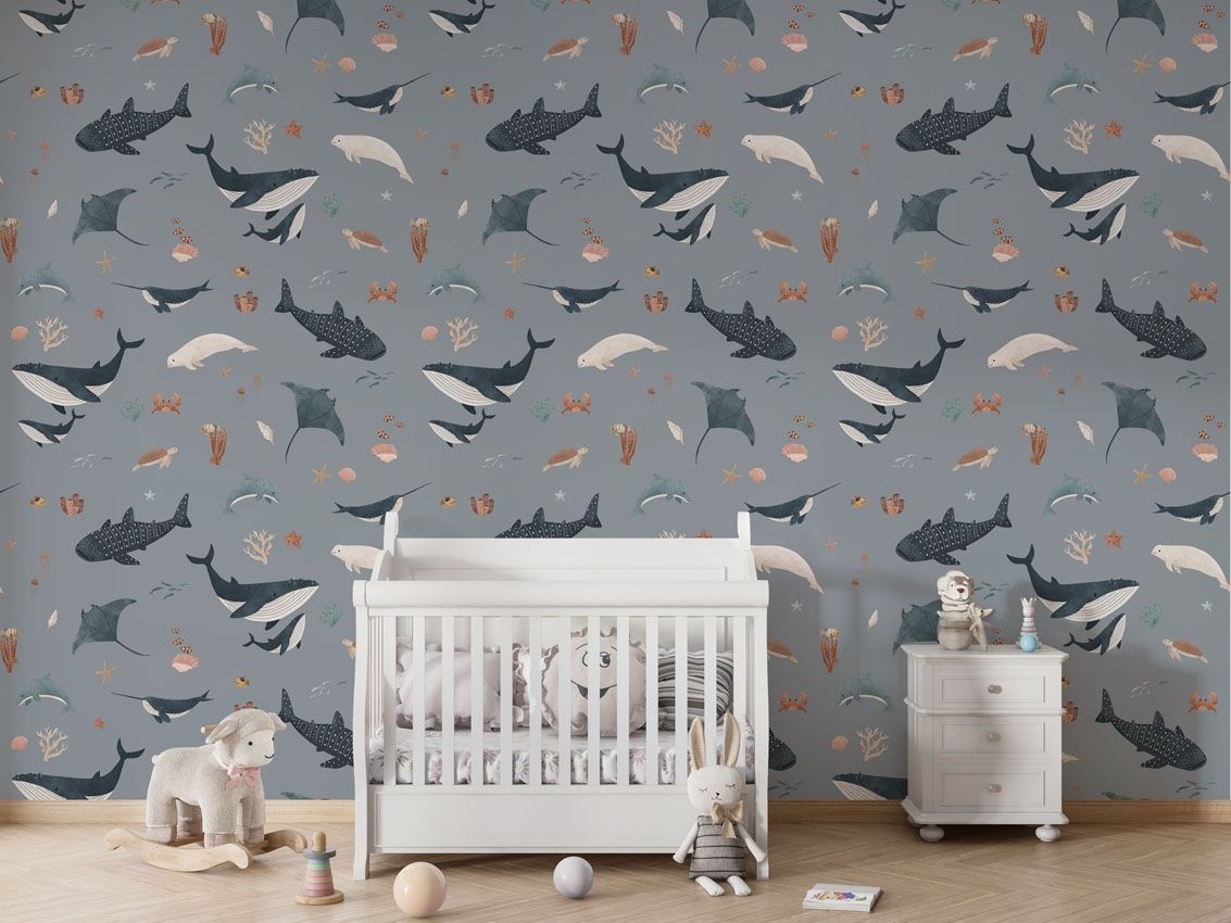 Fototapet Splendid Sea - Blue, Kikki Belle