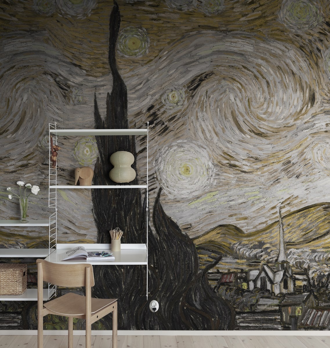 Fototapet, Starry Night, Brown, Rebel Walls - 3