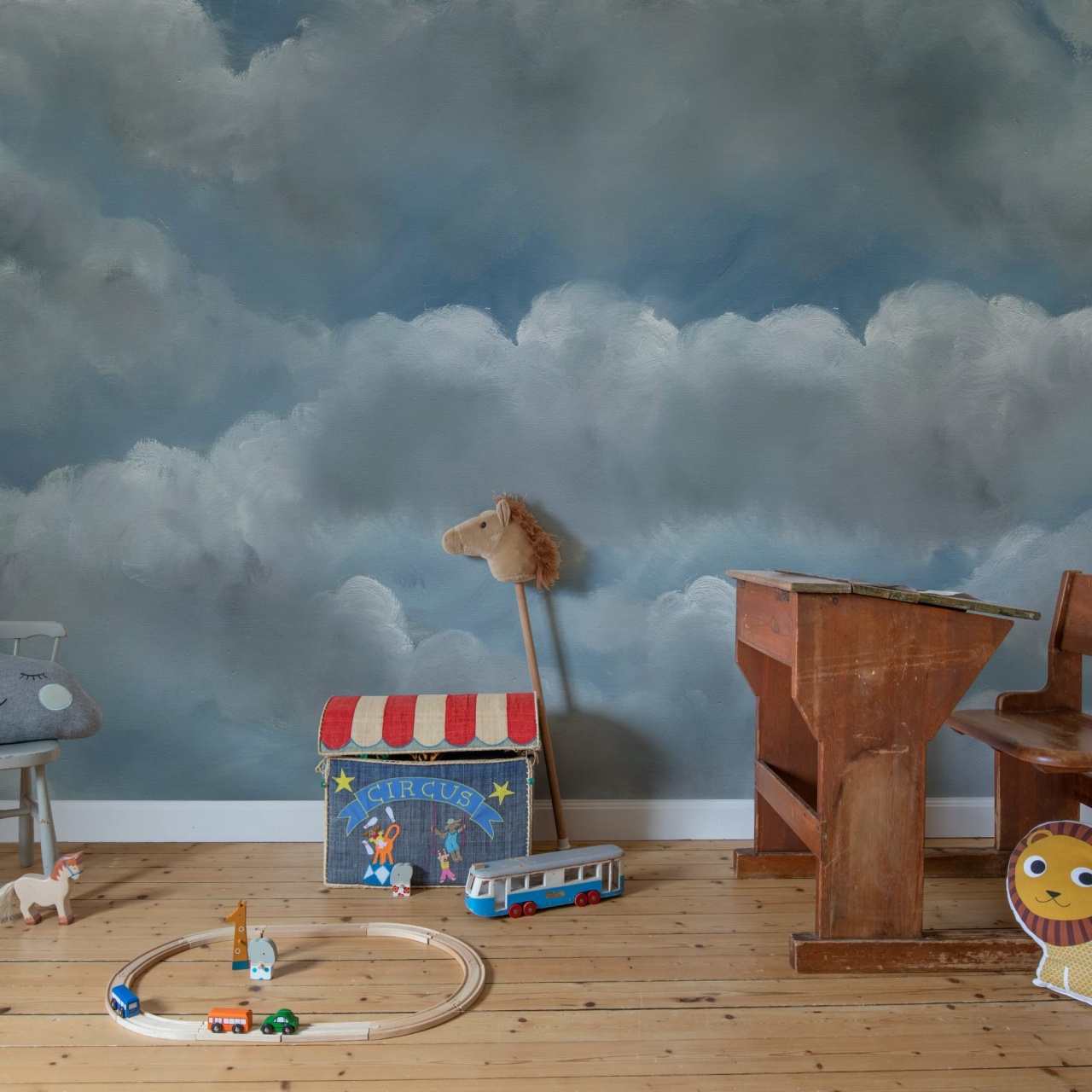Fototapet, Storm Clouds, Blue, Rebel Walls - 3