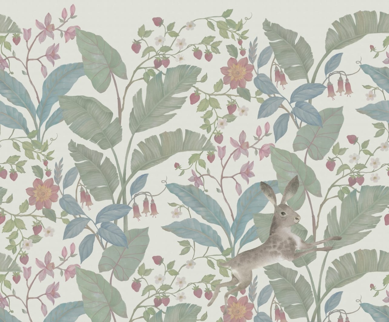 Fototapet, Strawberry Field, Ivory, Rebel Walls - 2