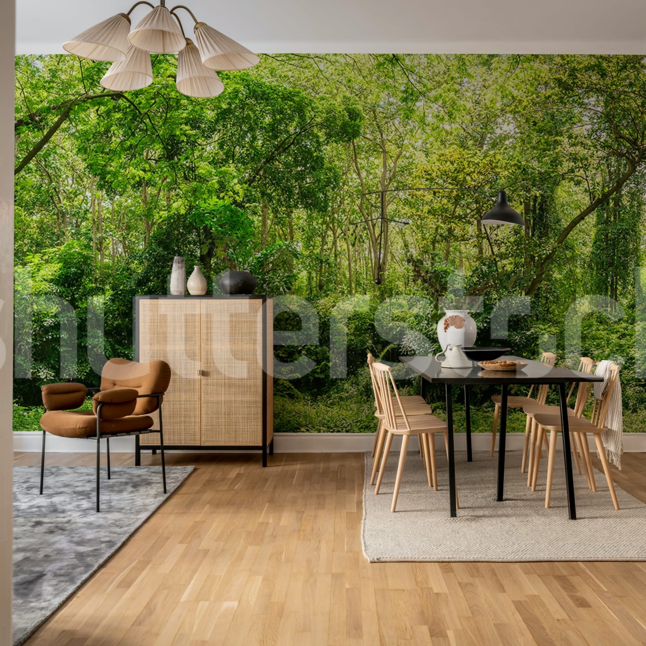 Fototapet, Summer Forest, Green, Rebel Walls - 3