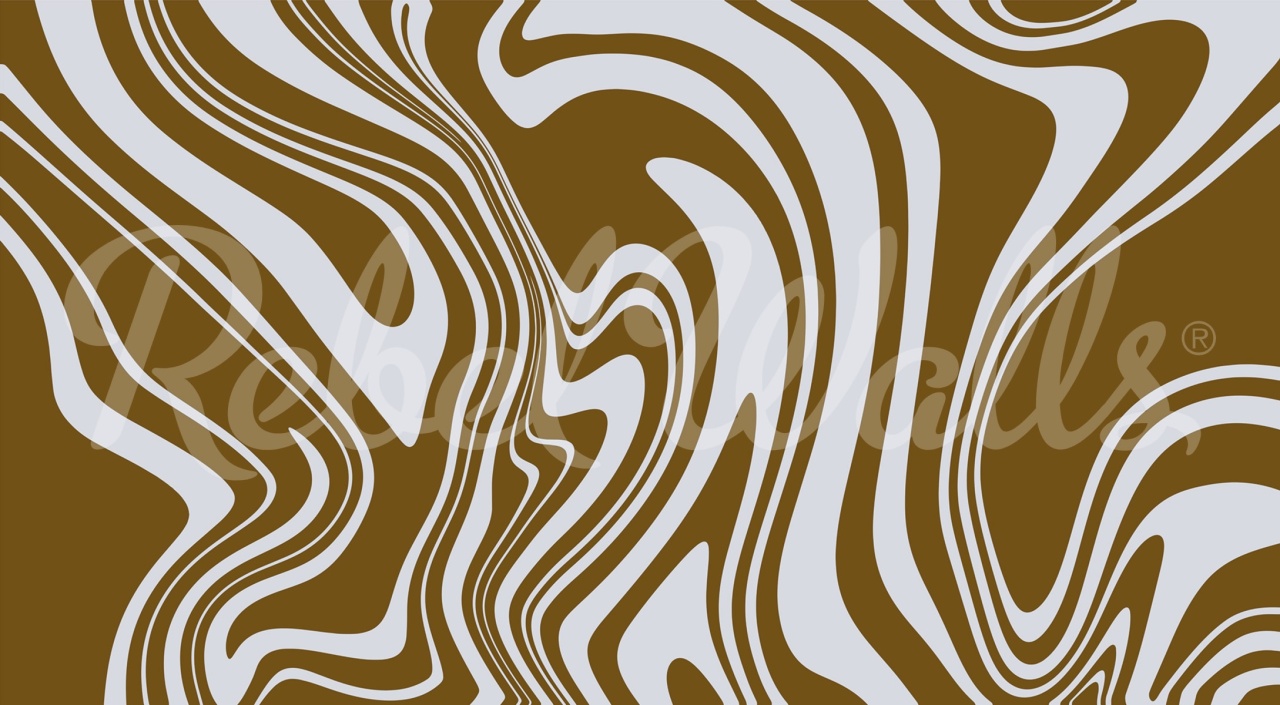 Fototapet, Swirly, Brown, Rebel Walls - 2