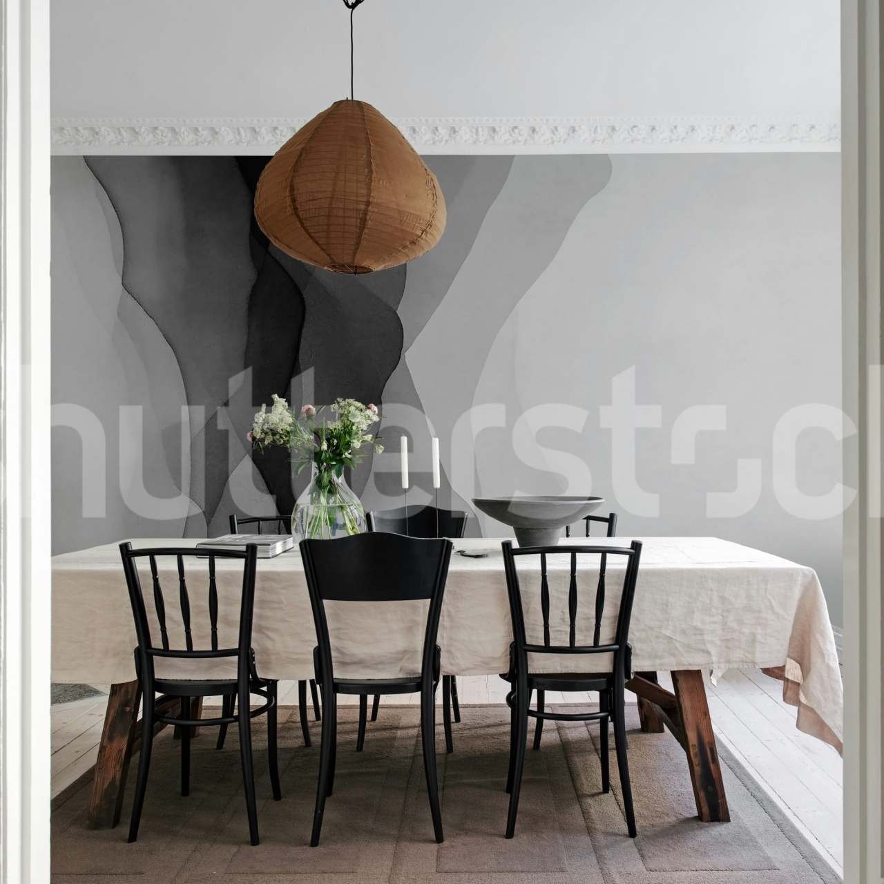Fototapet, Vertical Gradient, Gray, Rebel Walls - 3