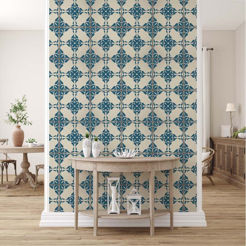 Fototapet Vintage Blue Tiles, VLAdiLA — imaginea 3