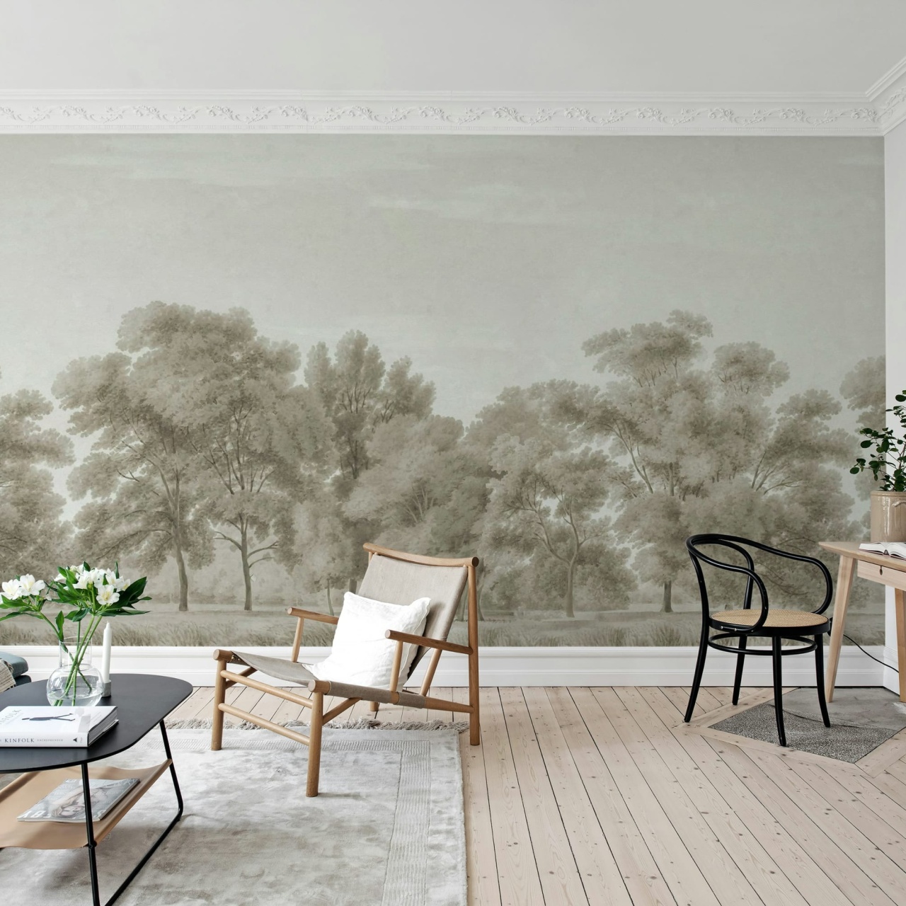 Fototapet, Whispering Forest, Beige, Rebel Walls