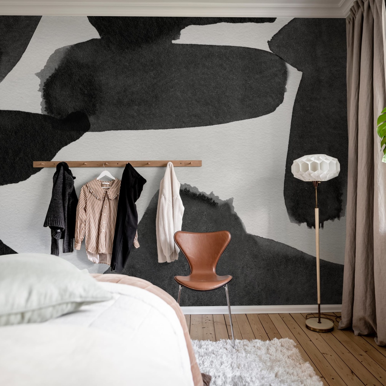 Fototapet, Wiggle Shapes, Graphite, Rebel Walls - 3