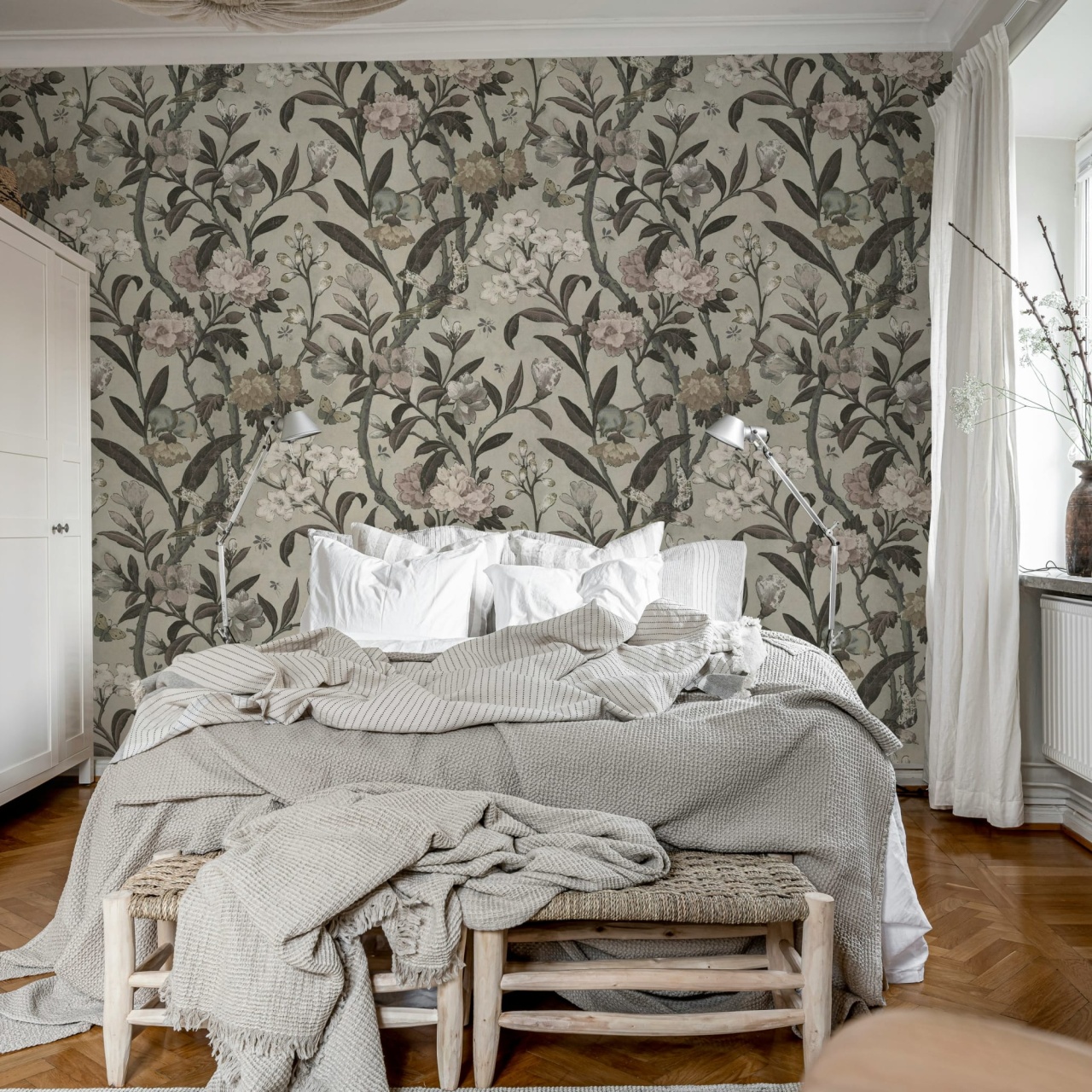 Fototapet, Winding Bloom, Beige, Rebel Walls - 3