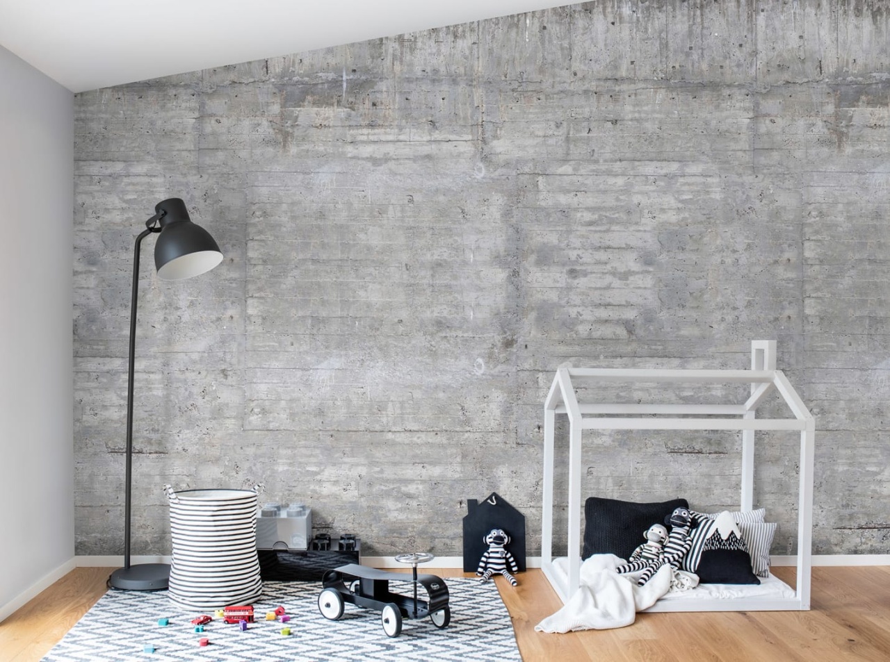 Fototapet, Wooden Concrete, Rebel Walls - 3