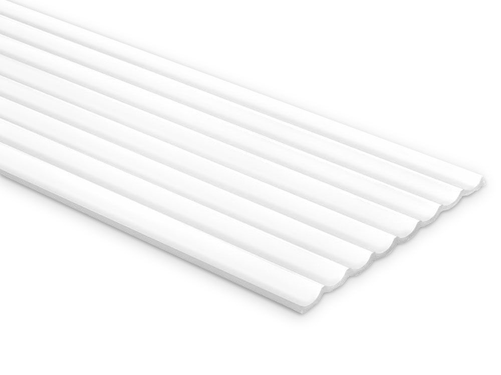 Panou riflaj decorativ 3D din polimer rigid, model Dune - 13x1.2x250 cm