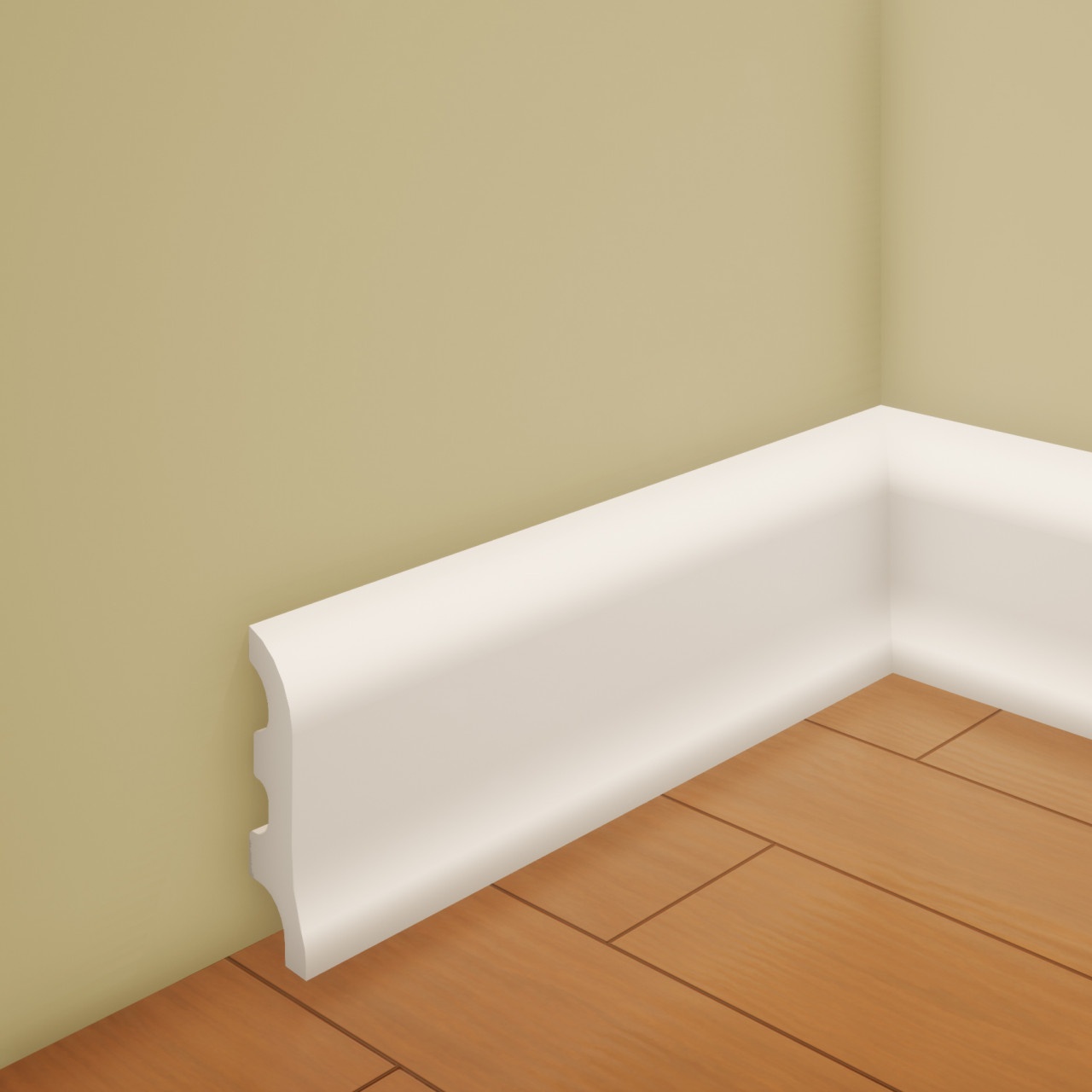 Plinta decorativa din polimer rigid L1 - 5.5x1.6x200 cm