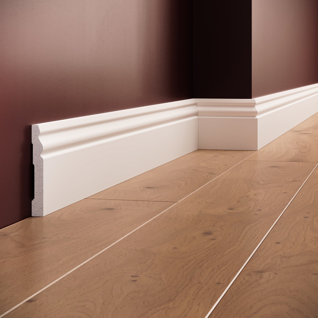 Plinta decorativa S6 - 9.6x1.3x200 cm