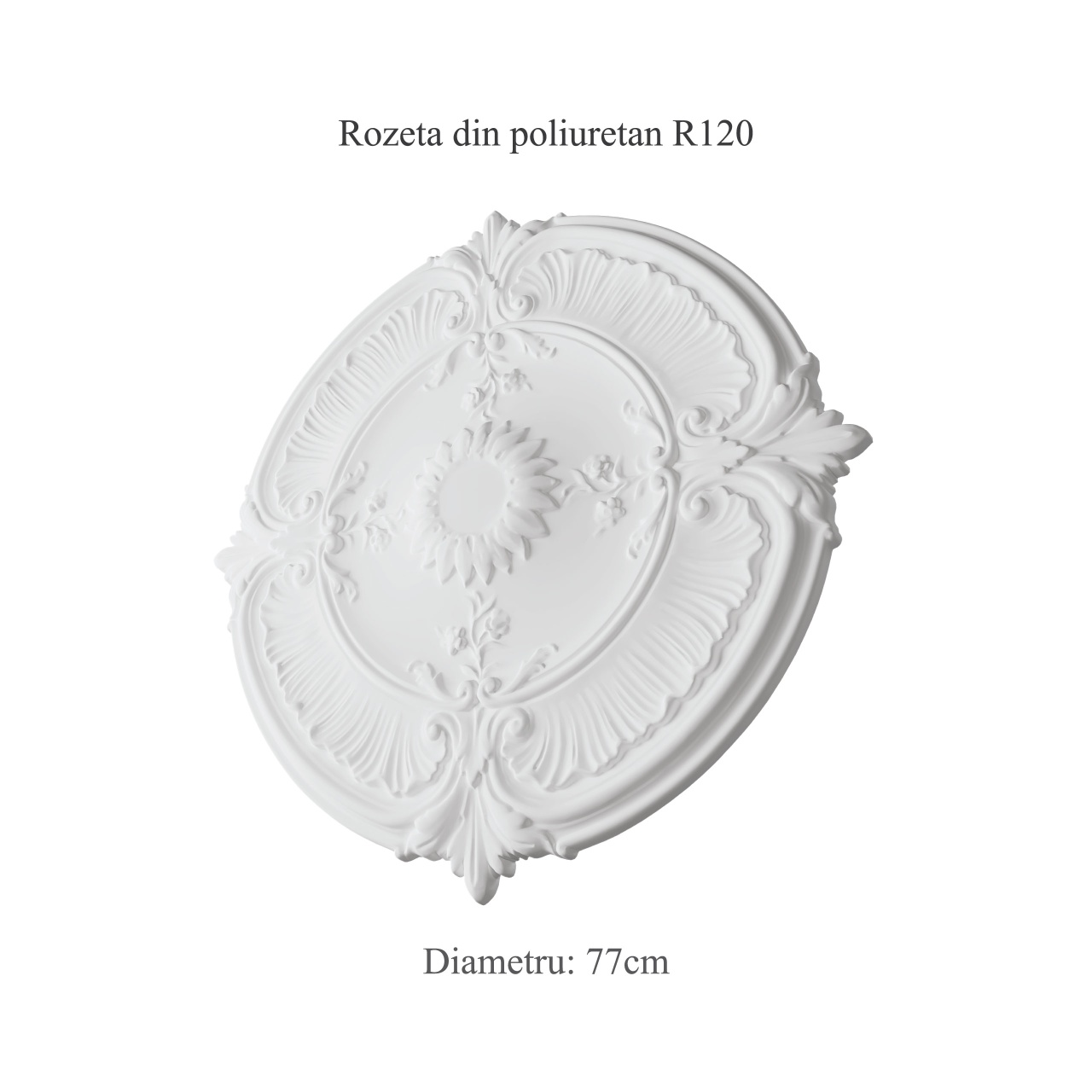 Rozeta din poliuretan R120 - Ø 77 cm - 2 | YEO
