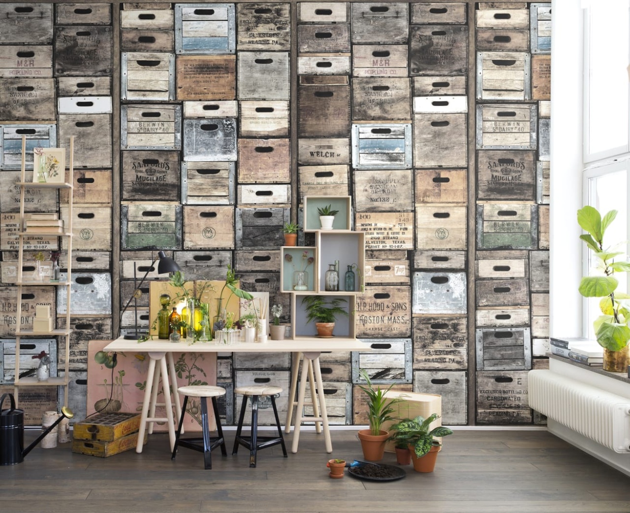 Tapet Industriel Urban Farm L.A., Vintage Rebel Walls - 4 | YEO