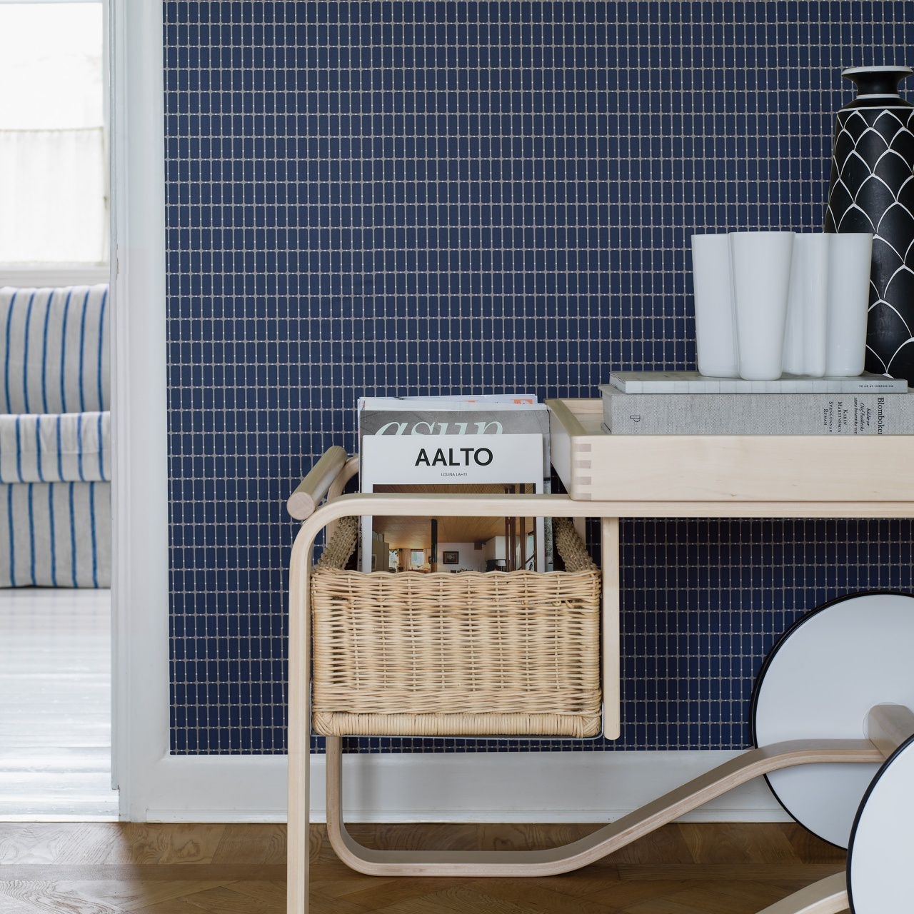 Tapet lavabil, Alvar Aalto M.I.T 1965, 5.3mp / rola - 4