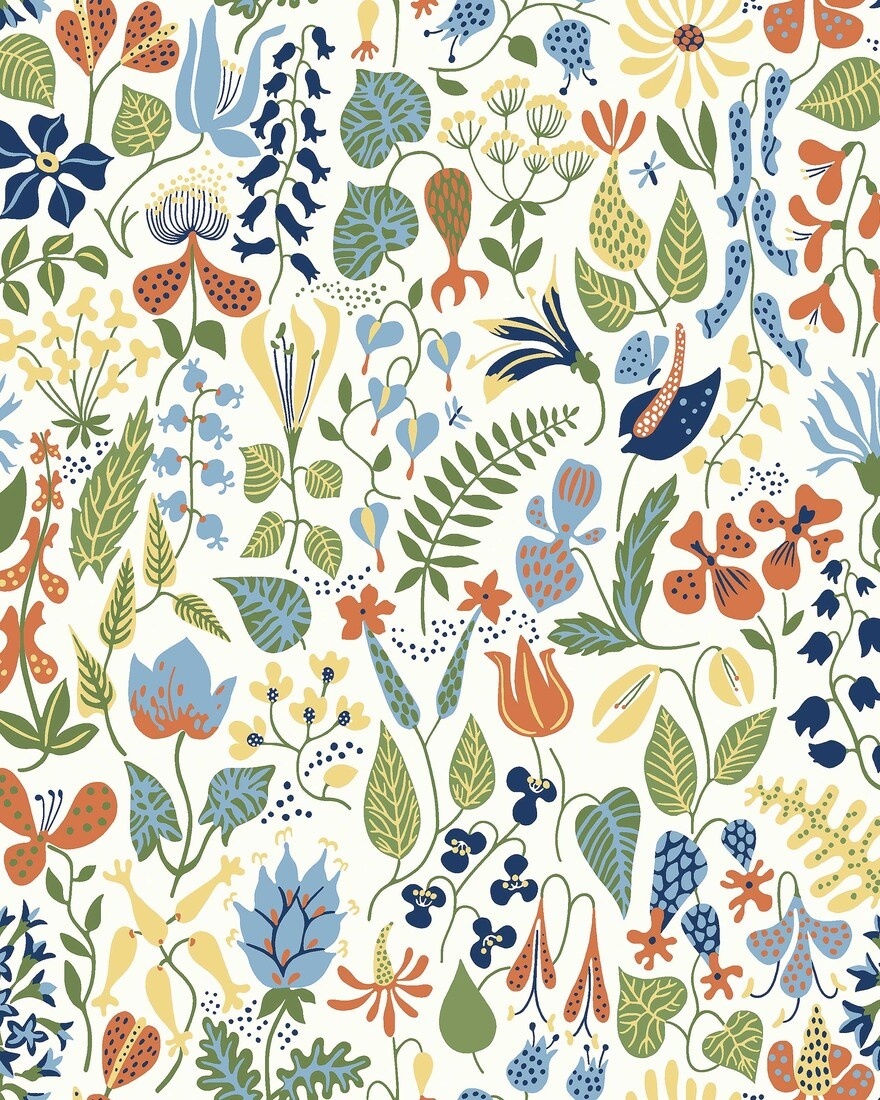 Tapet lavabil, Stig Lindberg Herbarium 1978, 5.3mp / rola — imaginea 9