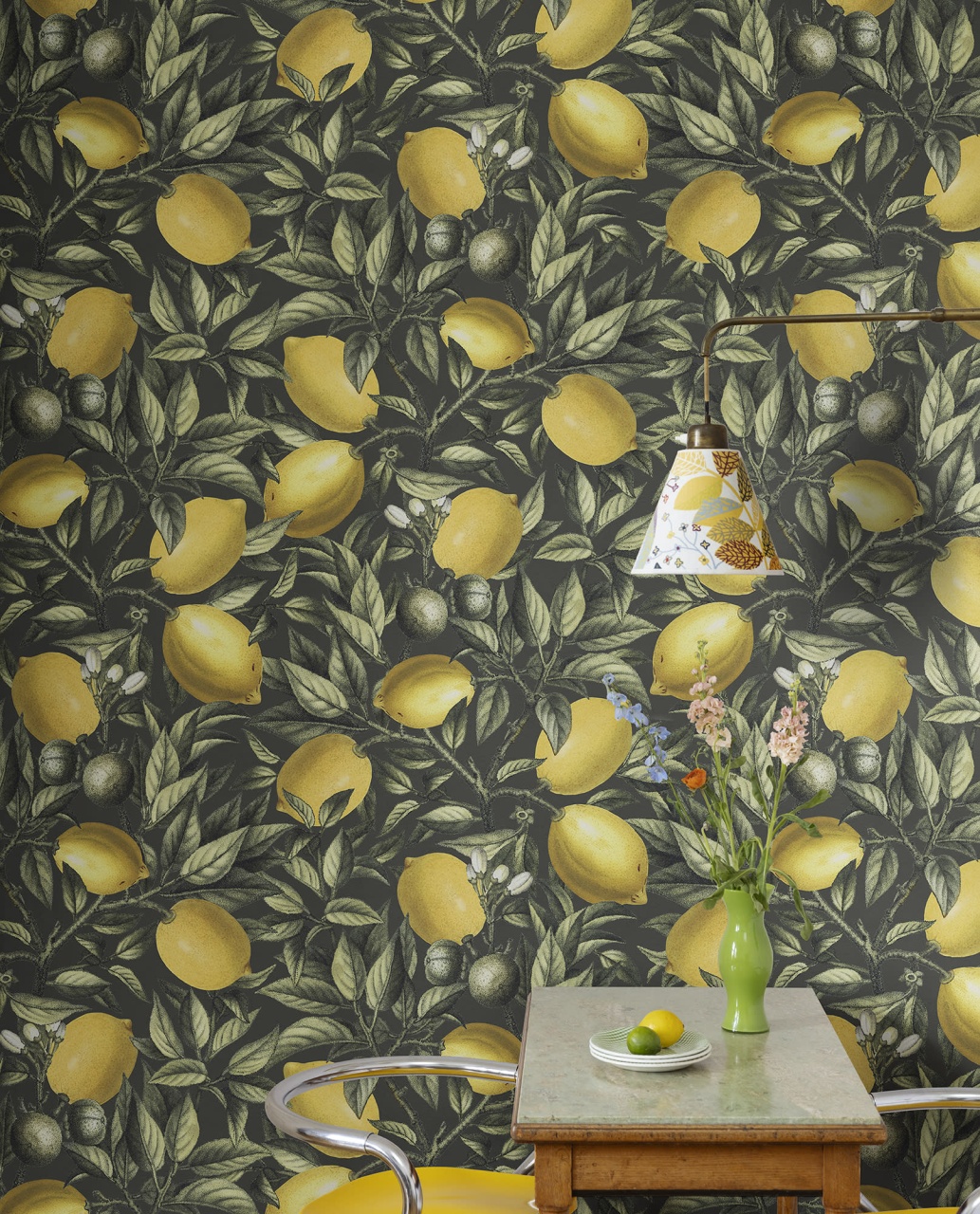 Tapet Lemon Tree, Dark Green, Rebel Walls - 2 | YEO