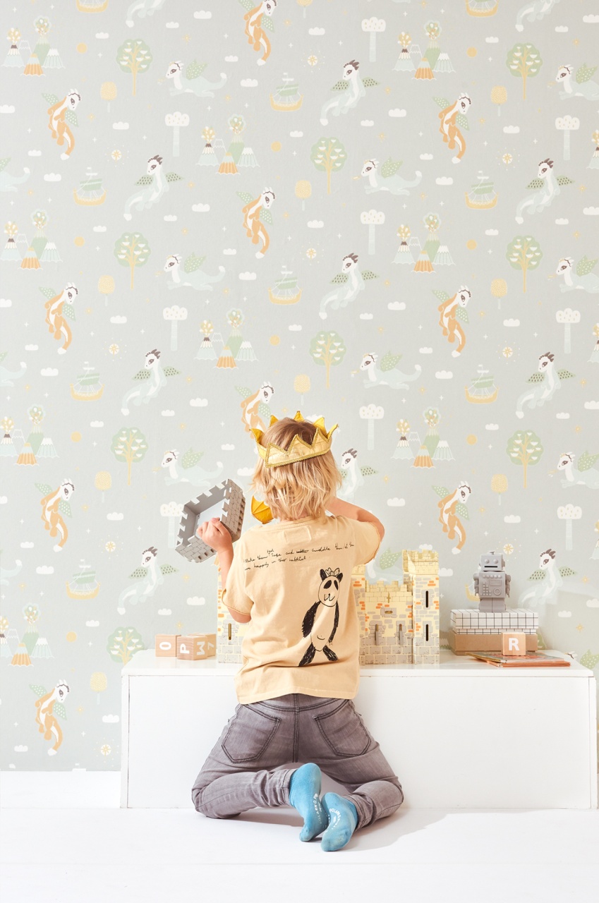 Tapet Magical Adventure, Soft Grey, Majvillan - 3 | YEO