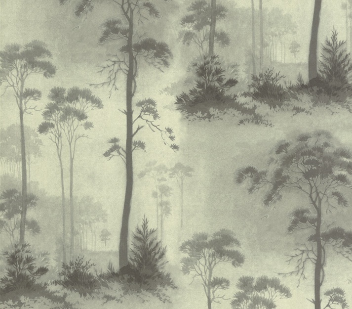 Tapet, Prior Park, Grey Luxury Tree, 1838 Wallcoverings, 5.3mp / rola