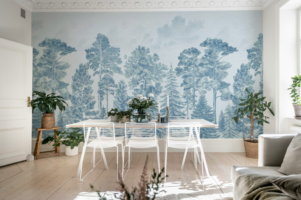 Tapet Scandinavian Bellewood, Vintage Blue, Rebel Walls - 2 | YEO